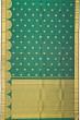 Kanchipuram Silk Butta Bottle Green Saree