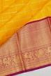 Kanchipuram Silk Checks Yellow Saree