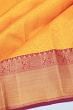 Kanchipuram Silk Brocade Yellow Saree