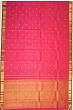 Kanchipuram Silk Checks And Butta Rani Pink Saree