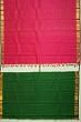 Kanchipuram Silk Checks And Butta Rani Pink Saree