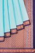 Classic Kanchipuram Silk Butta Sky Blue Saree