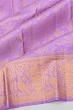 Kanchipuram Silk Brocade Lavender Saree