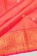 Kanchipuram Silk Tissue Brocade Pink Saree