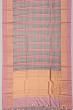 Kanchipuram Kora Organza Checks And Butta Baby Pink Saree