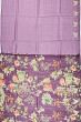 Organza Embroidery Butta Purple Saree