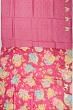 Organza Embroidery Butta Pink Saree