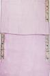 Organza Horizontal Lines Lavender Saree