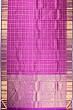 Classic Kanchipuram Silk Kattam Checks Purple Saree