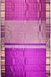 Classic Kanchipuram Silk Kattam Checks Purple Saree