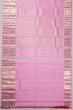 Kanchipuram Silk Checks And Butta Baby Pink Saree