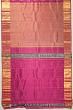 Kanchipuram Silk Zig Zag Lines Purple Saree