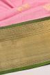 Pure Chanderi Cotton Butta Pink Saree