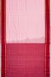 Gadwal Kora Organza Vertical Lines Baby Pink Saree