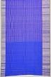 Kanchipuram Silk Checks Royal Blue Saree