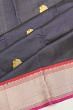 Classic Kanchipuram Silk Butta Dark Blue Saree