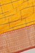 Kanchipuram Silk Checks Yellow Saree