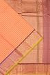 Coimbatore Soft Silk Checks Peach And Orange Saree