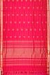 Organza Horizontal Lines And Butta Pink Saree