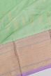 Kuppadam Cotton Silk Butta Pastel Green Saree