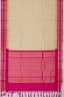 Kuppadam Cotton Silk Checks And Butta Beige Saree