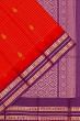 Kuppadam Cotton Silk Checks And Butta Red Saree