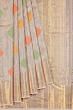 Kanchipuram Silk Tissue Brocade Peach Saree