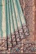 Taranga Kanchi Silk Tissue Brocade Sky Blue Saree