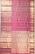 Kanchipuram Silk Checks And Butta Purple Saree