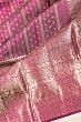 Kanchipuram Silk Checks And Butta Purple Saree