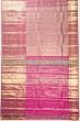 Kanchipuram Silk Checks And Butta Purple Saree