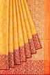 Kanchipuram Silk Tissue Brocade Gold Saree