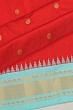 Gadwal Silk Butta Red Saree