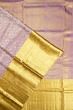 Kanchipuram Silk Tissue Brocade Lavender Saree