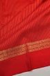 Kanchipuram Silk Vertical Lines And Butta Red Saree