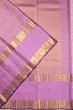 Kanchipuram Silk Oosi Lines And Jaal Lavender Saree