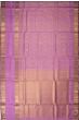 Kanchipuram Silk Oosi Lines And Jaal Lavender Saree