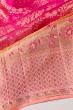 Kanchipuram Silk Brocade Pink Saree