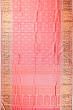 Kanchipuram Silk Brocade Dual Tone Pink And Orange Saree