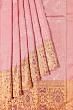 Kanchipuram Silk Brocade Baby Pink Saree