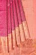 Kanchipuram Silk Brocade Pink Saree