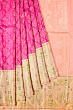 Kanchipuram Silk Brocade Dark Pink Saree