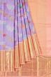 Kanchipuram Silk Jaal Lavender Saree