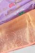 Kanchipuram Silk Jaal Lavender Saree