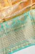 Kanchipuram Silk Tissue Brocade Gold Saree