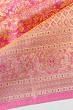 Kanchipuram Silk Tissue Brocade Pink Saree