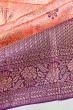 Kanchipuram Silk Tissue Brocade Pink Saree