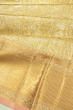 Kanchipuram Silk Tissue Brocade Gold Saree