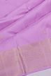 Kanchipuram Silk Checks And Butta Lavender Saree