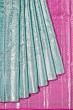 Taranga Kanchi Silk Tissue Brocade Pastel Blue Saree